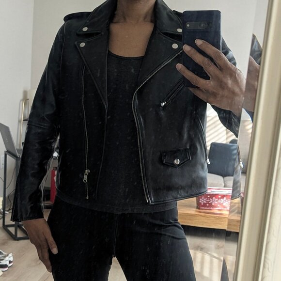 Levi's Sheep Leather Moto Jacket - Picture 10 of 13